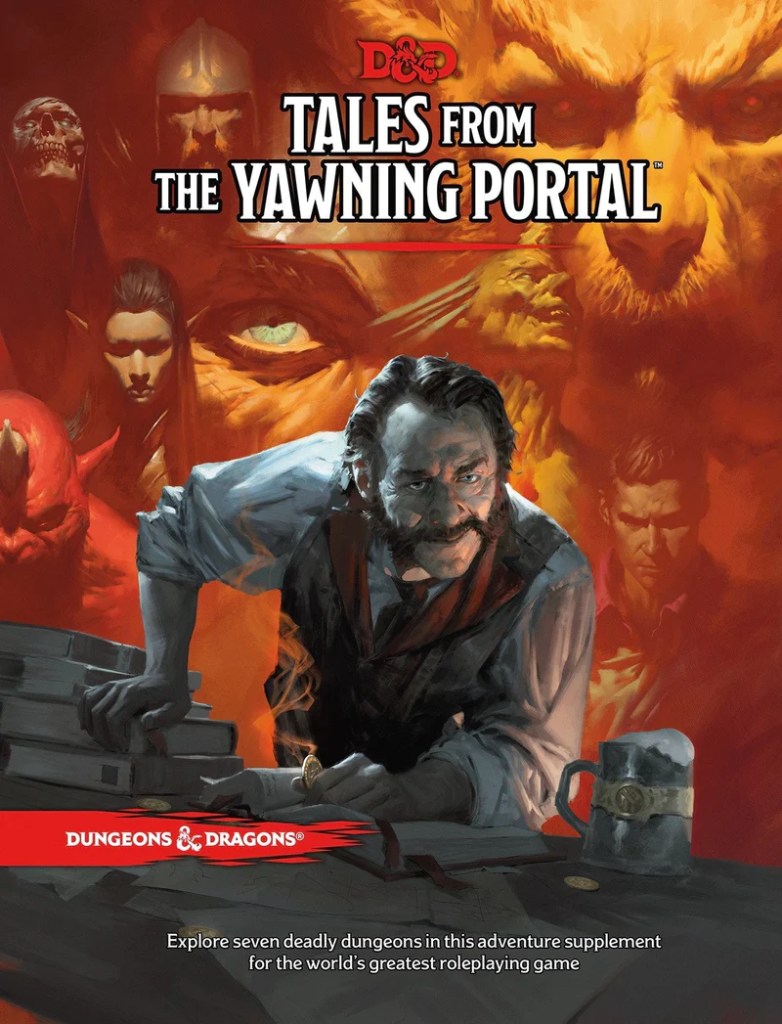 The book cover to Tales from the Yawning Portal anthology for DnD 5e.