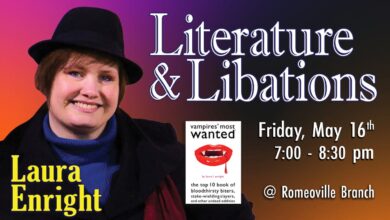 May 16 | Literature & Libations: Author Event with Laura Enright