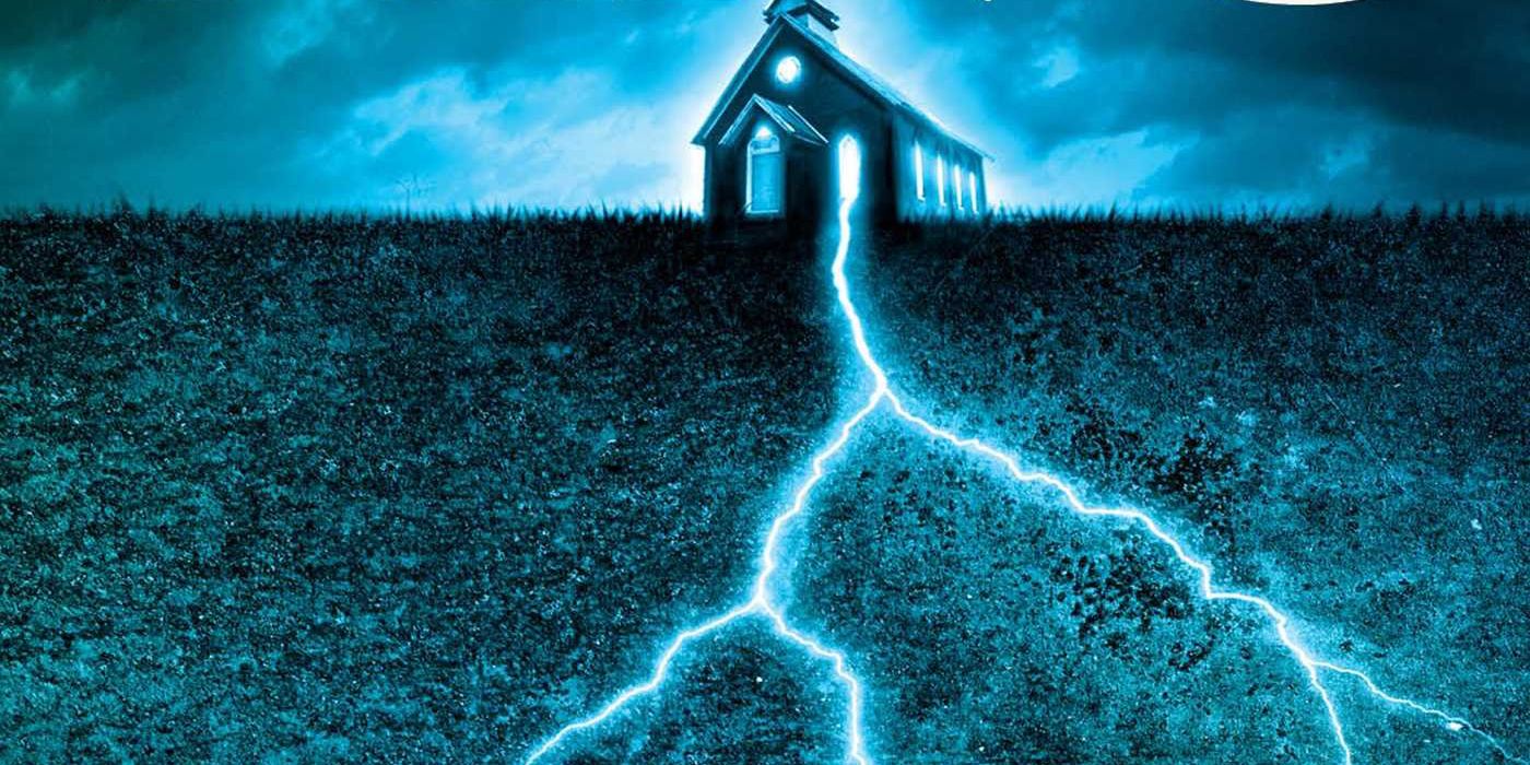 Revival by Stephen King cover art lightning.