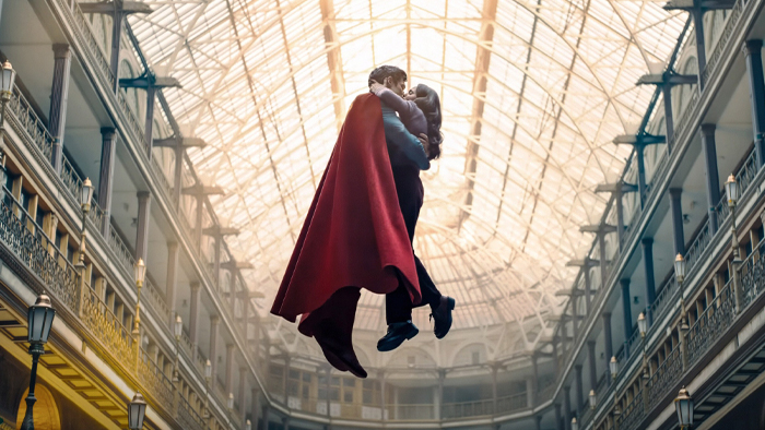 David Corenswet and Rachel Brosnahan in Superman (2025)