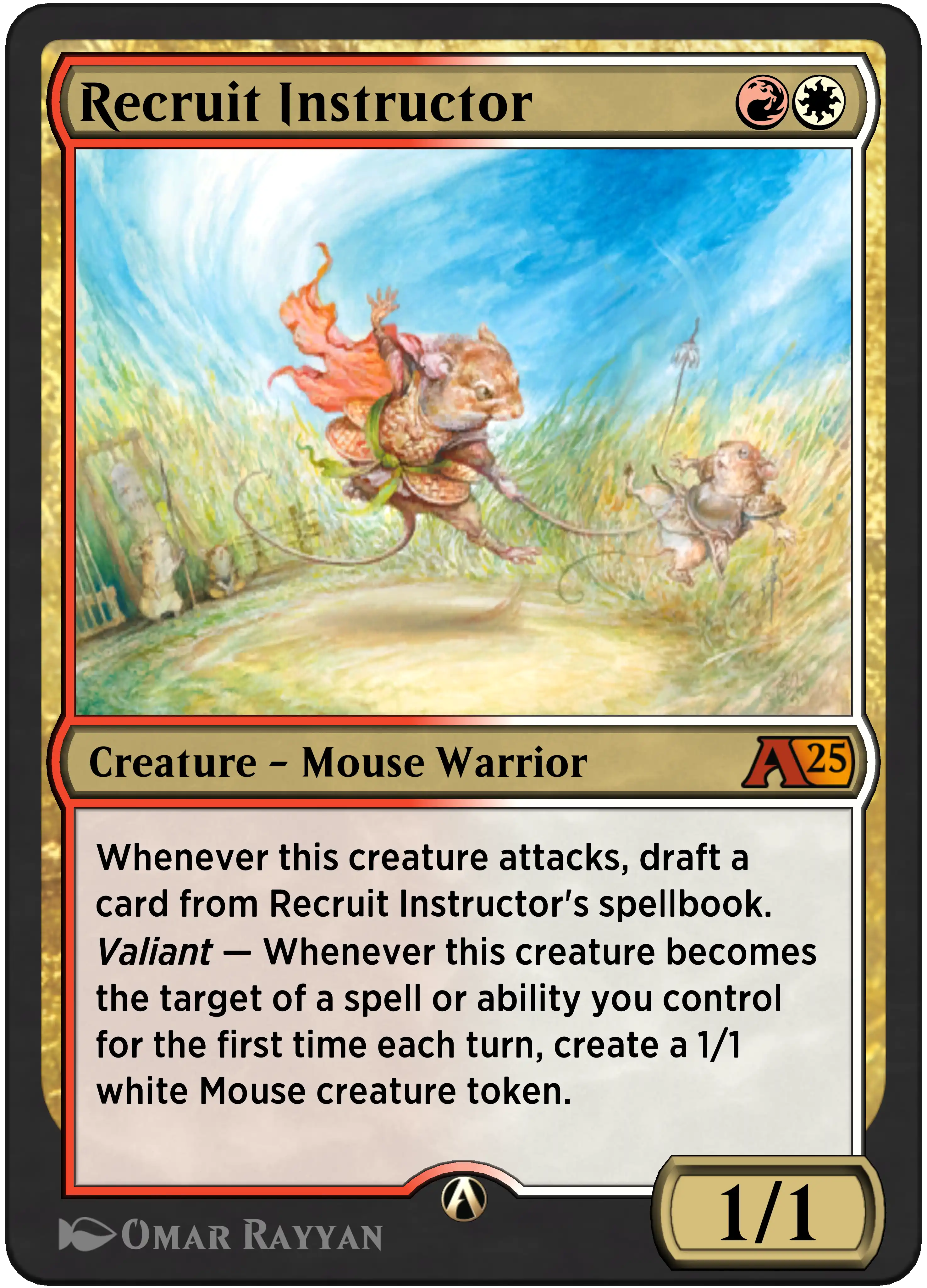 Recruit Instructor rebalanced Alchemy card