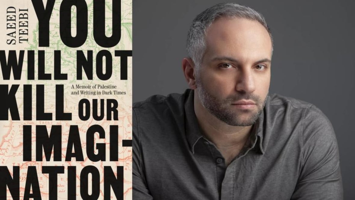 A beige book cover with black block letter writing. An author headshot of a man with greying hair and a trim beard.